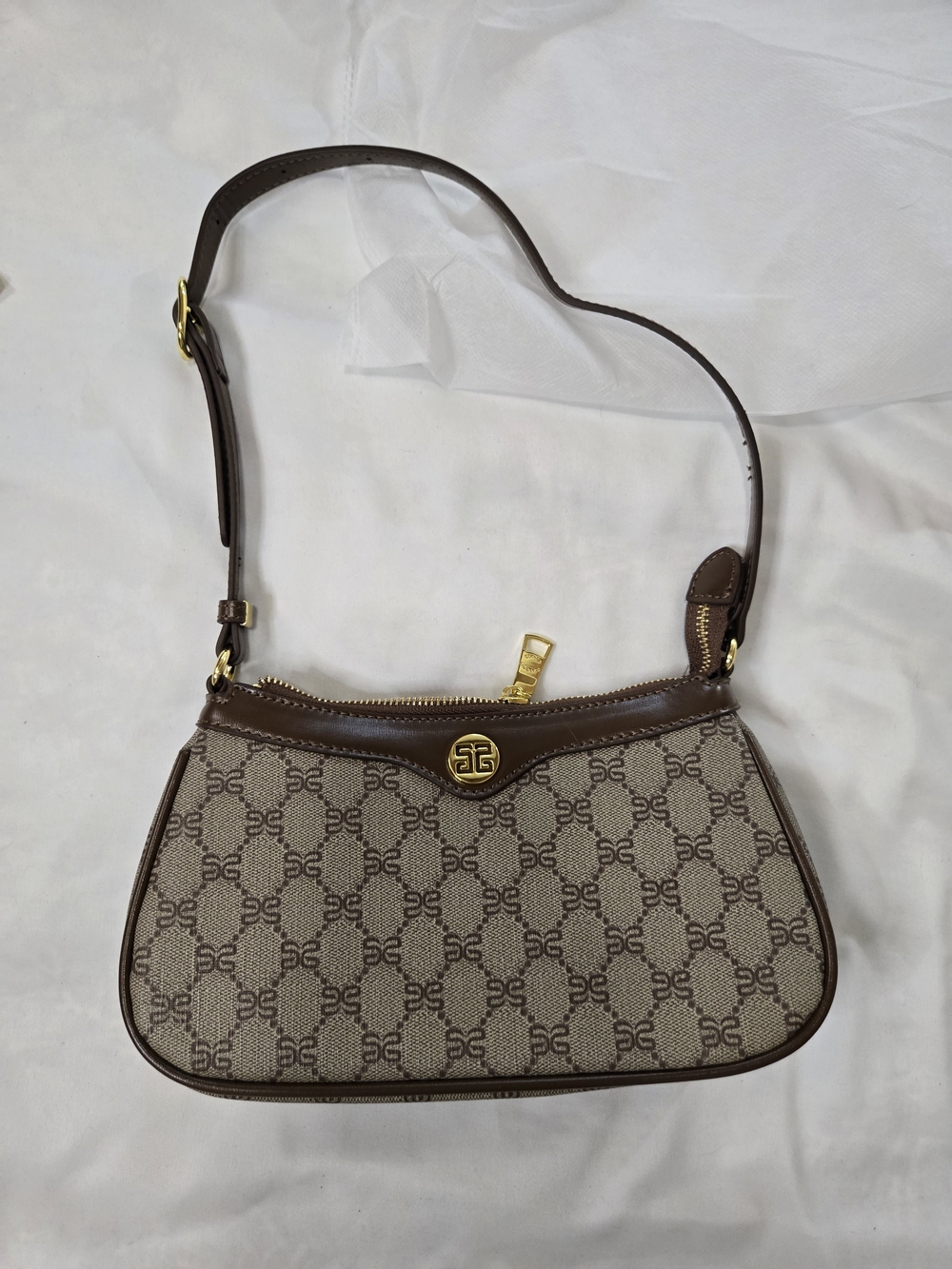 Brown Monogram Shoulder Bag